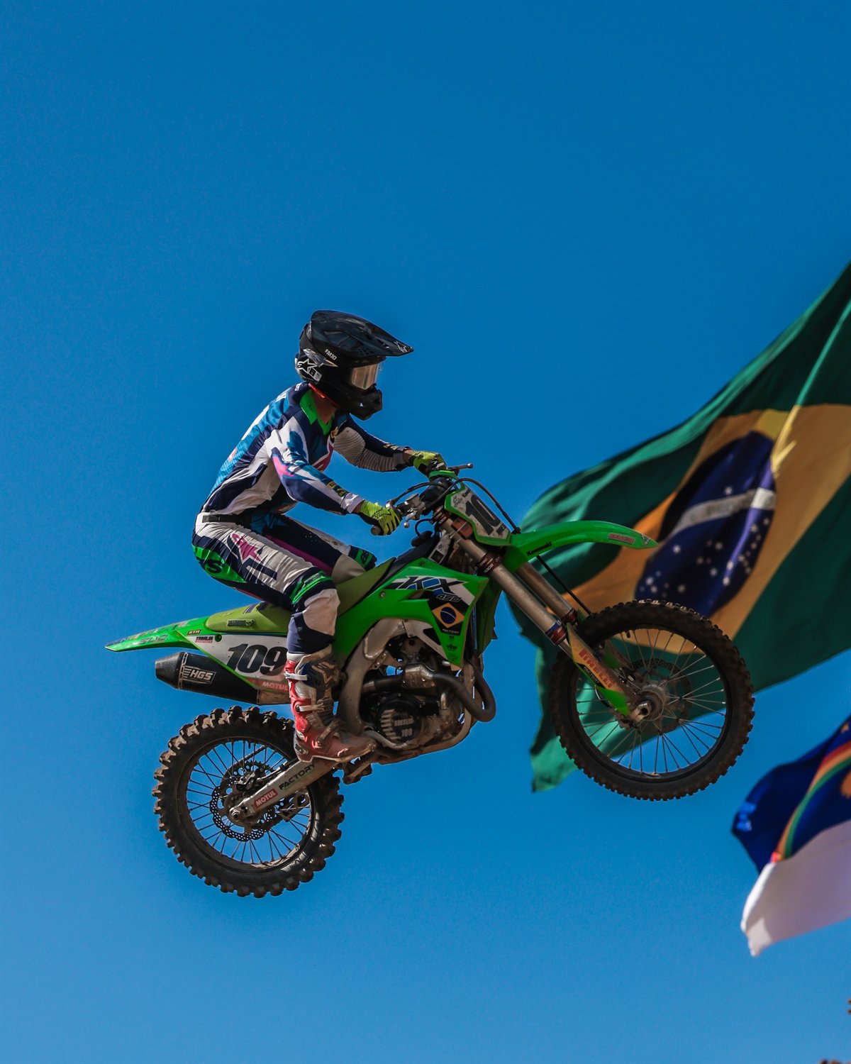 Detalhe da participação de Bresolin na corrida
